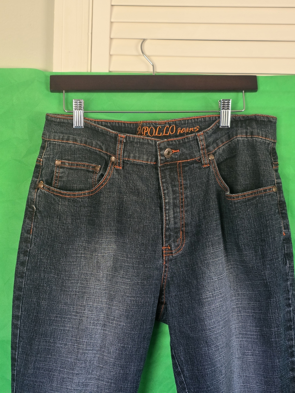 Apollo Jeans Stretch Bootcut Denim Ramie Cotton Blend Embroidery 13/14 - Picture 3 of 16